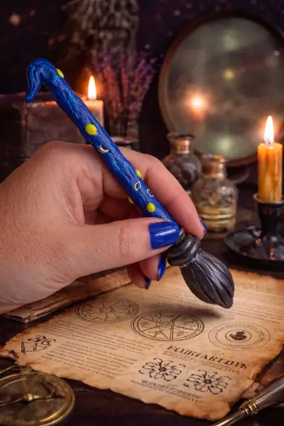 Bolígrafo Escobita de Merlinmini1