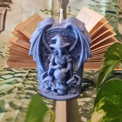 Vela aliento del dragón celeste mini1