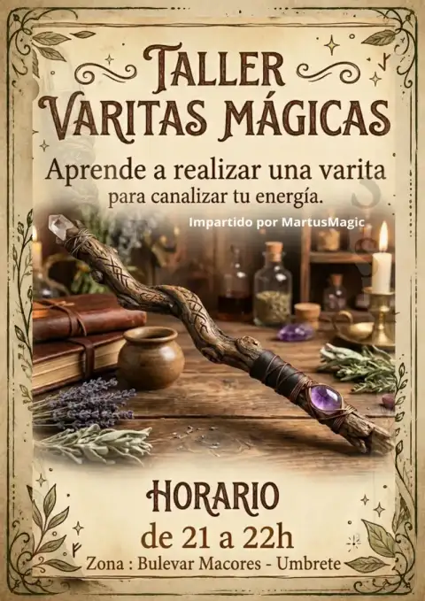 TALLER varitas Mágicas 